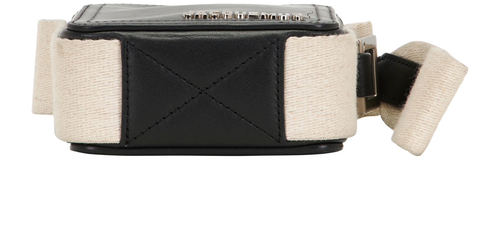 La Cuerda Vertical Messenger, &pound;150, Handbags, Black/Cream, Leather, Top view